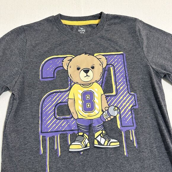 8 & 24 Kobe Bryant Lakers color's Bear shirt Youth 16/18 Shirt - Picture 1 of 7
